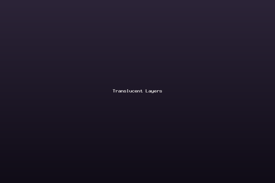 Abstract cover art representing translucent layers